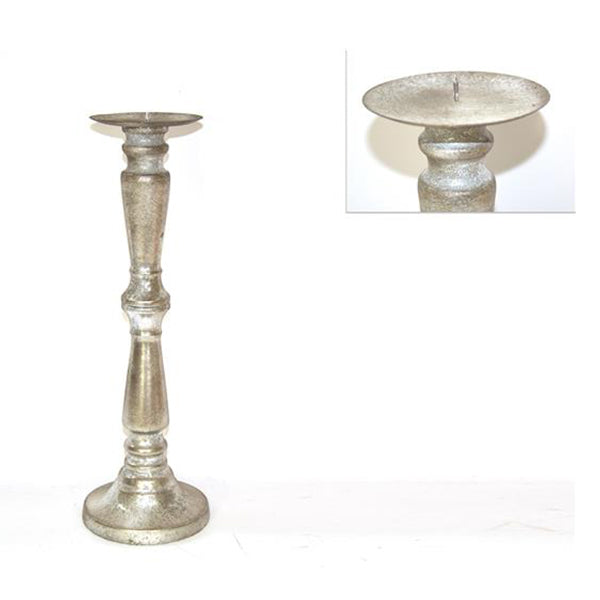immagine-1-due-esse-christmas-candeliere-in-metallo-silver-antichizzato-42cm-ean-8033113002687