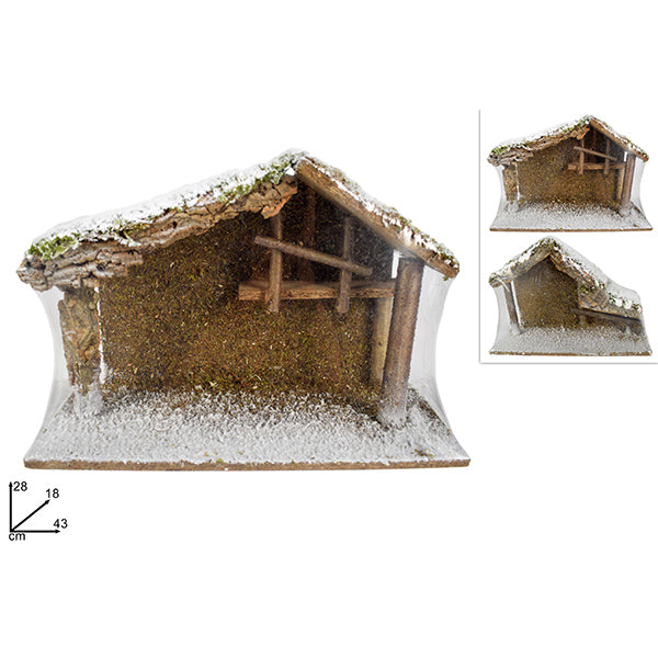 immagine-1-due-esse-christmas-capanna-neve-vuota-2-ass.-43x18x28c-ean-8033113574665