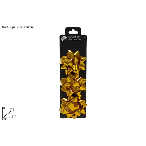 immagine-1-due-esse-christmas-coccarde-75-cm-set-3-pzoro-yl23-03-ean-8053482180939