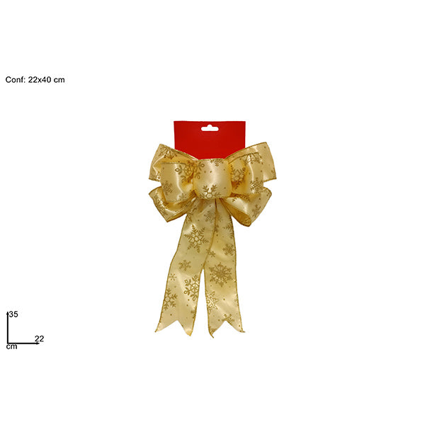 immagine-1-due-esse-christmas-fiocco-35-cm-oro-cglitter-oro-23du-ean-8053482188034