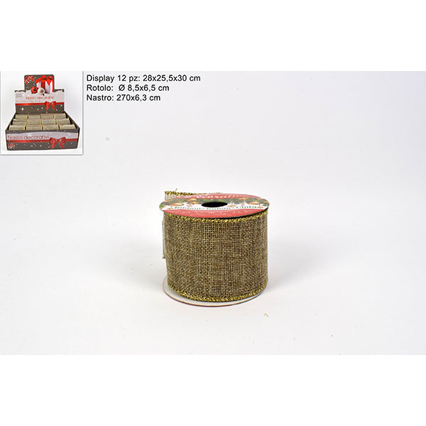 immagine-1-due-esse-christmas-nastro-6.3-x-270-cm-juta-naturale-c-ean-8053482008745