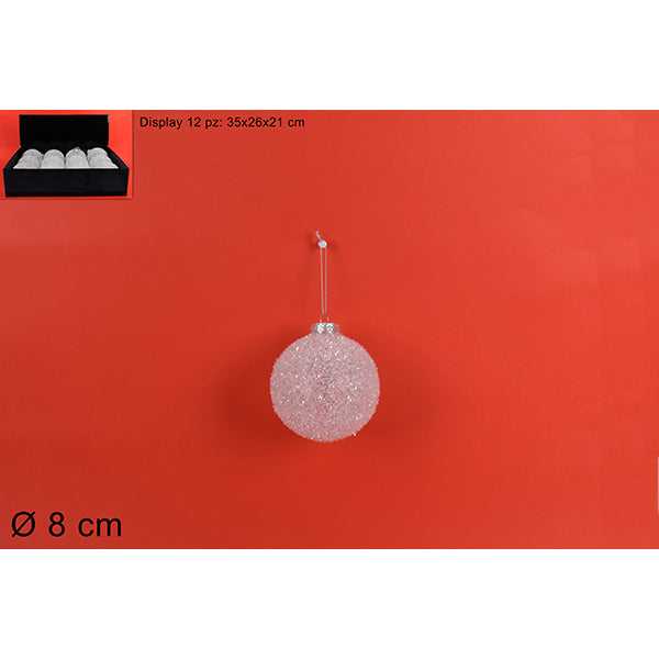 immagine-1-due-esse-christmas-palla-8cm-fili-laminati-bianca-ean-8053482093680