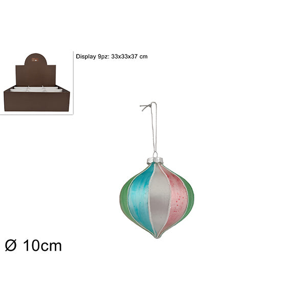 immagine-1-due-esse-christmas-palla-goccia-vetro-10cm-fasce-multi-ean-8053482166988