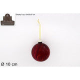 immagine-1-due-esse-christmas-palla-vetro-10cm-marmorizzatarossak-ean-8033113969591