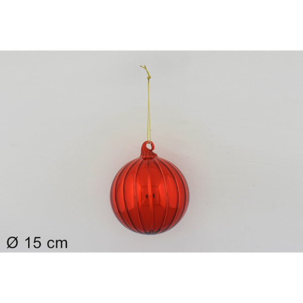 immagine-1-due-esse-christmas-palla-vetro-15cm-rigata-rossa-yq171-ean-8033113773242