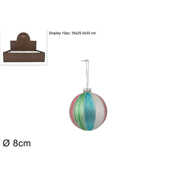 immagine-1-due-esse-christmas-palla-vetro-8cm-fasce-multicolor-ean-8053482166957