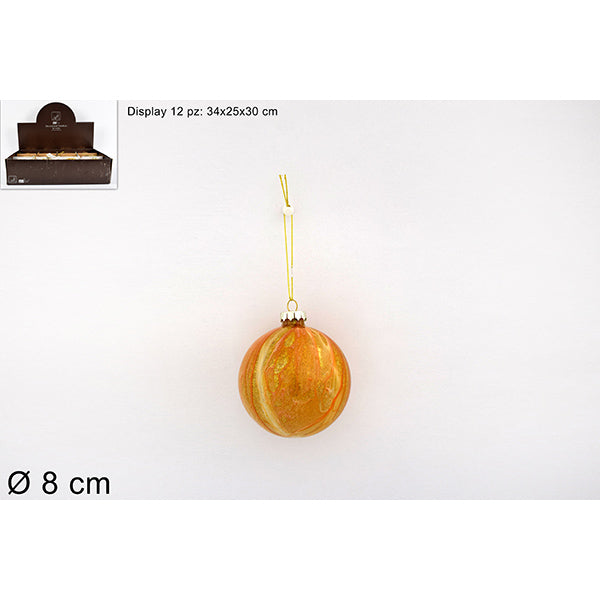 immagine-1-due-esse-christmas-palla-vetro-8cm-marmorizzataoroks20-ean-8033113969485