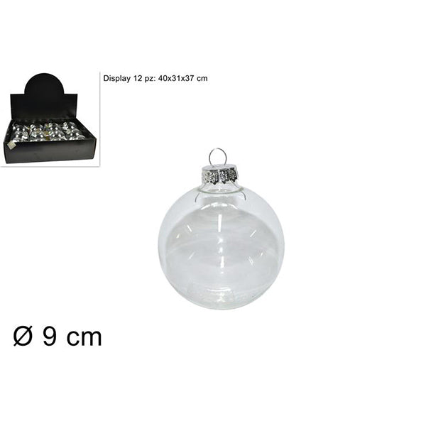 immagine-1-due-esse-christmas-palla-vetro-trasparente-diametro-9cm-ean-8033113413674