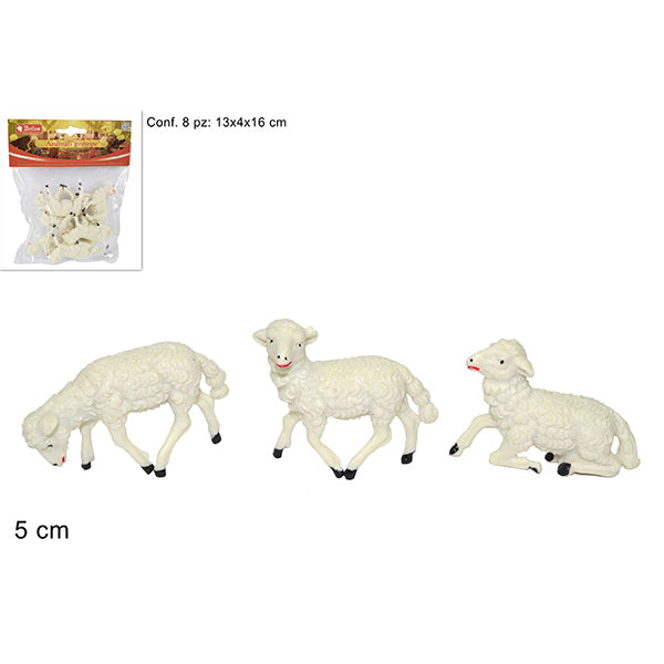 immagine-1-due-esse-christmas-pecorelle-8-pz-cm-5-g1103epl07f001-ean-8033113726989