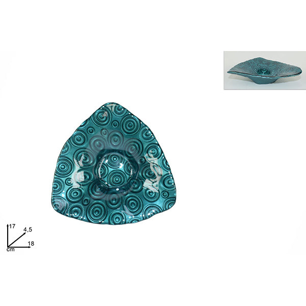 immagine-1-due-esse-christmas-piattino-per-tavola-triangolare-18cm-verde-ean-8033113972706