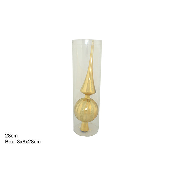 immagine-1-due-esse-christmas-puntale-28cm-decorato-cglitter-oro-ean-8033113938023