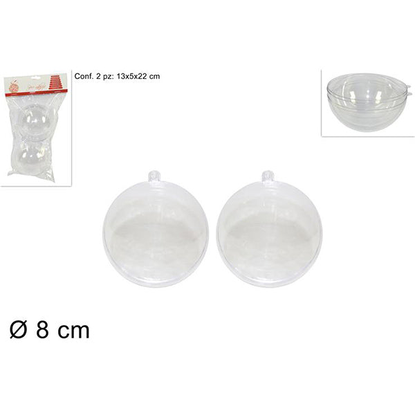 immagine-1-due-esse-christmas-sfera-plastica-trasp-set-2pezzi-8cm-ean-8033113313493