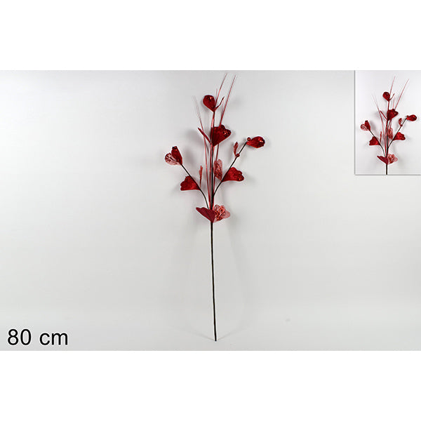 immagine-1-due-esse-christmas-stelo-80cm-foglie-rosse-sf20201156-ean-8053482052397