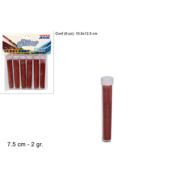 immagine-1-due-esse-christmas-tubetti-glitter-2gr-set-6pz-rosso-ean-8033113448317