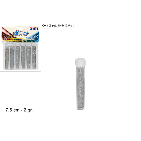 immagine-1-due-esse-christmas-tubetti-glitter-2gr-set-6pz-silver-ean-8033113448393
