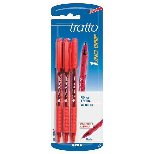 immagine-1-fila-tratto-uno-grip-3-pezzi-rosso-043202-ean-8000825001789