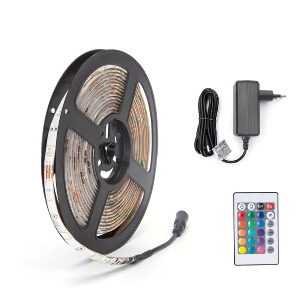 immagine-1-general-house-striscia-led-5m-controllo-24-tasti-colorata-ean-8433325210632