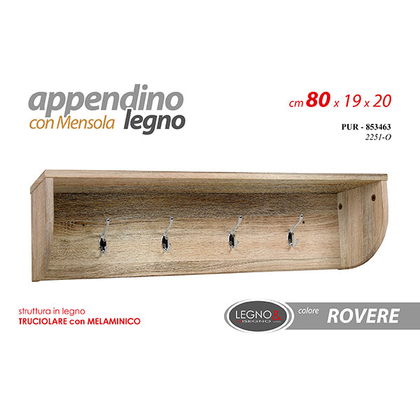immagine-1-gicos-appendiabiti-4-ganci-roveremel.-80x19x20cm-ean-8025569853463