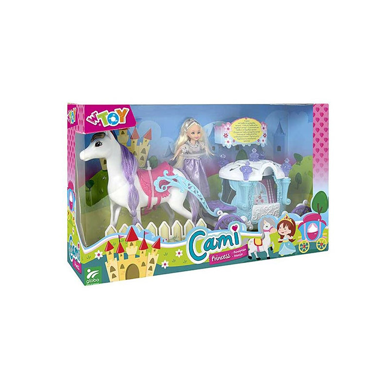 immagine-1-globo-bambola-con-carrozza-e-cavallo-ean-8014966407997