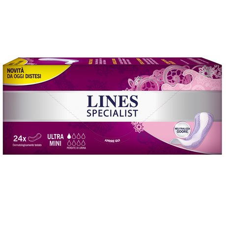 immagine-1-lines-assorbenti-24-pz-specialist-ultra-mini-lines-ean-8001480117211