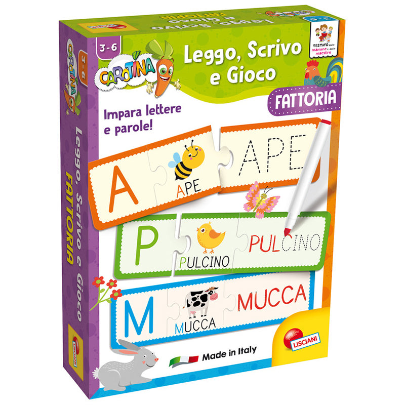 immagine-1-lisciani-lisciani-carotina-79940-leggo-scrivo-gioco-parole-ean-8008324079940