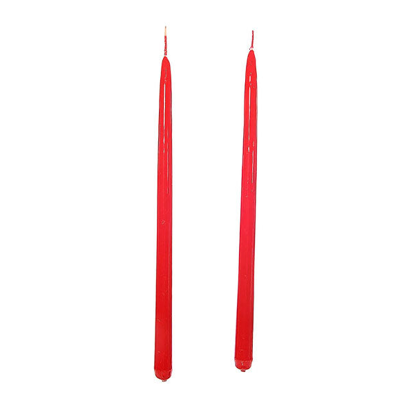 immagine-1-m-home-candele-2-pezzi-stelo-lucido-rosso-25cm-ean-8034052890007