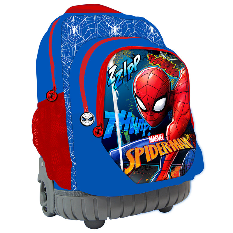 immagine-1-maricart-trolley-estensibile-spiderman-deluxe-ean-8445484292350