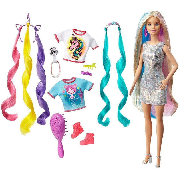 immagine-1-mattel-barbie-fantasy-hair-doll-ghn04-mattel-ean-0887961797541
