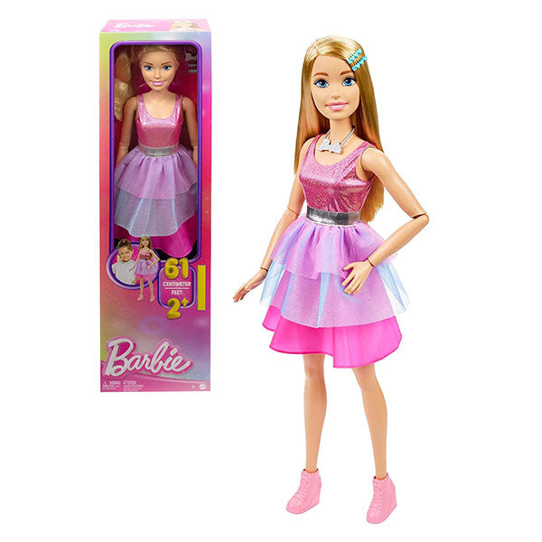 immagine-1-mattel-barbie-large-doll-71cm-vestito-rosa-mattel-hjy02-ean-0194735097951