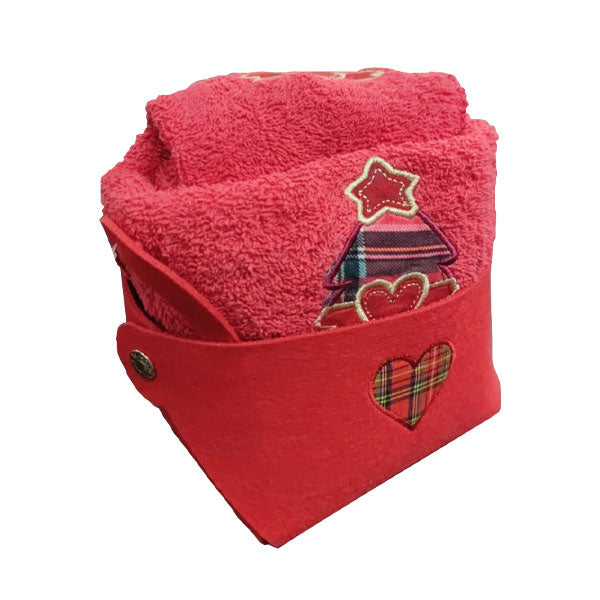 immagine-1-melangio-asciugamani-di-natale-11-rosso-in-cestino-ean-8015556015653