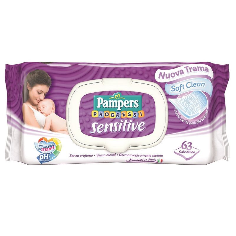 immagine-1-pampers-pampers-progressi-salviettine-63-pz-sensitive-ean-4015400828235