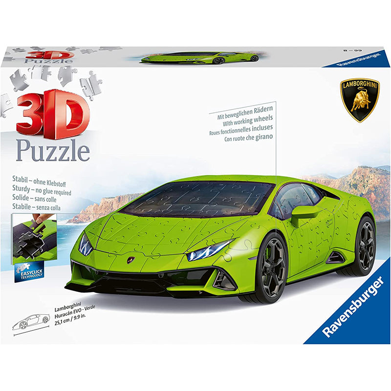 immagine-1-ravensburger-ravensburger-puzzle-3d-lamborghini-verde-11299-ean-4005556112999