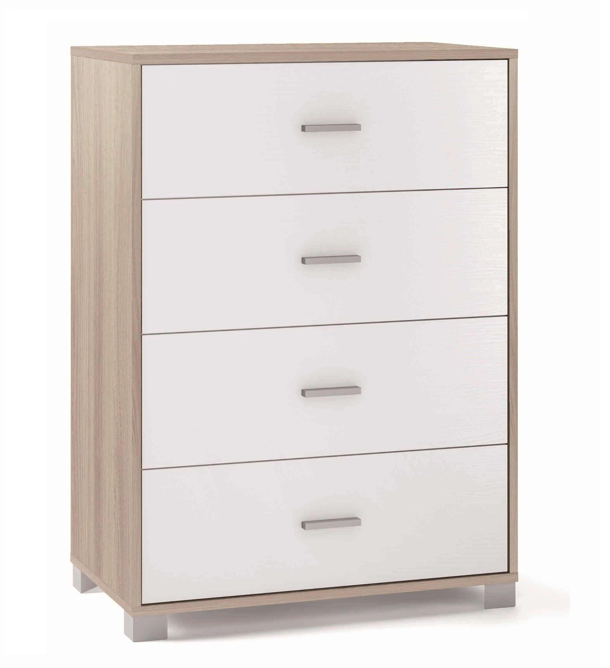 Cassettiera 4 Cassetti In Legno - 39x30x37.5 Cm, Beige - Foto 12