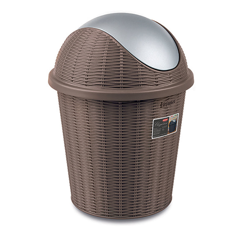immagine-1-stefanplast-pattumiera-basculante-elegance-10l-tortora-ean-8003507298019