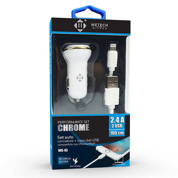 immagine-1-wetech-adattatore-auto-24a-usb-cavo-lighting-ean-8033065772430