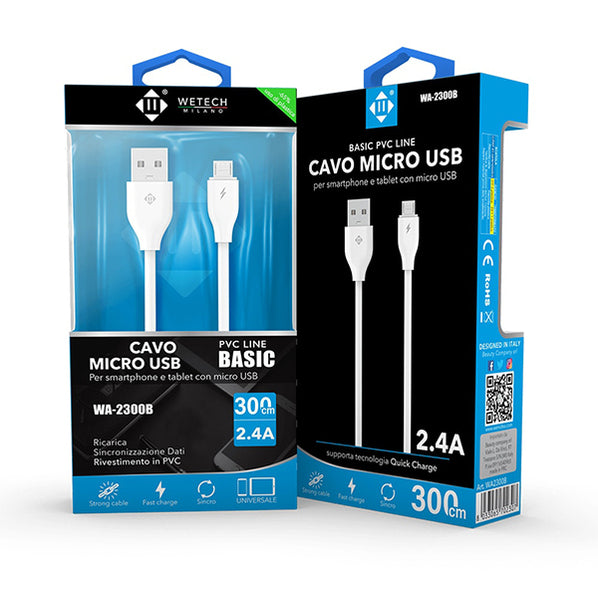 immagine-1-wetech-cavo-basic-micro-usb-3mt-wetech-wa2300-ean-8033065702307