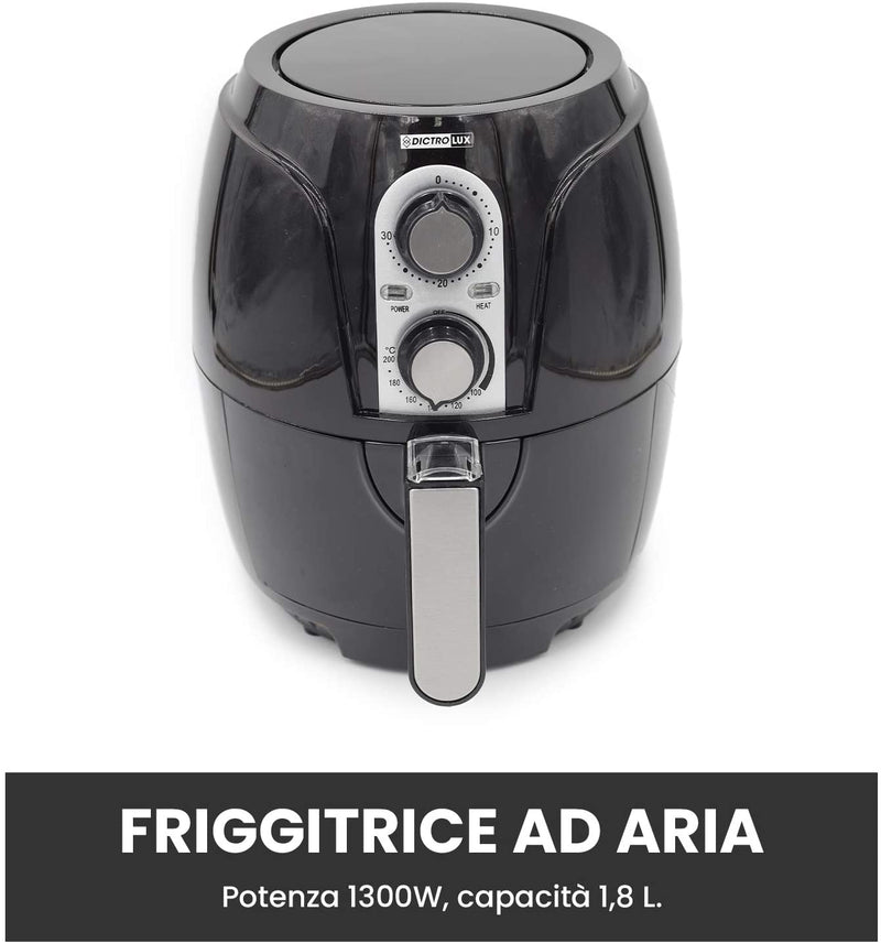 Friggitrice Ad Aria 1.8lt 1300w Nera