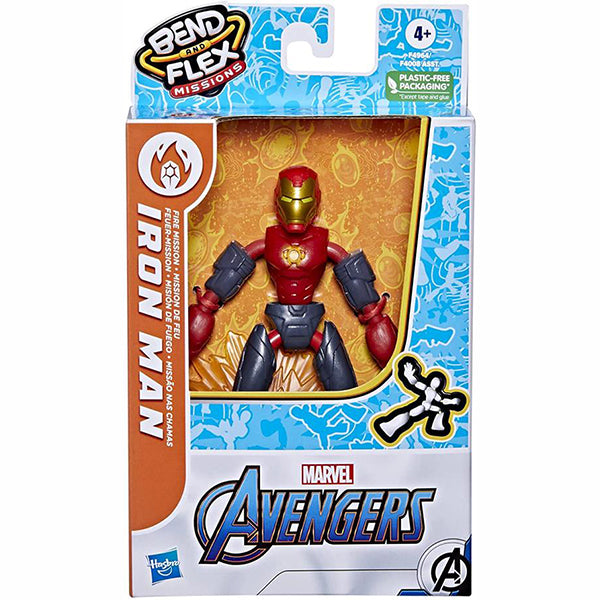 immagine-2-hasbro-marvel-avengers-bend-flex-iron-man-fire-mission-ean-5010993954483