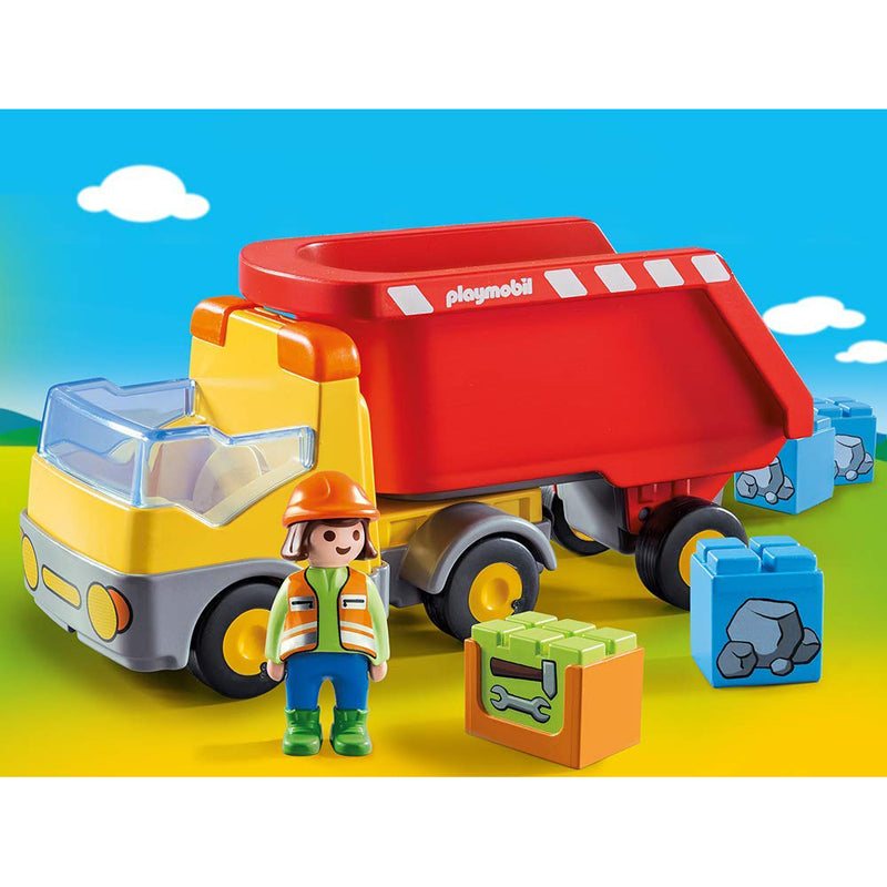 immagine-2-playmobil-playmobil-1-2-3-70126-camion-del-cantiere-ean-4008789701268