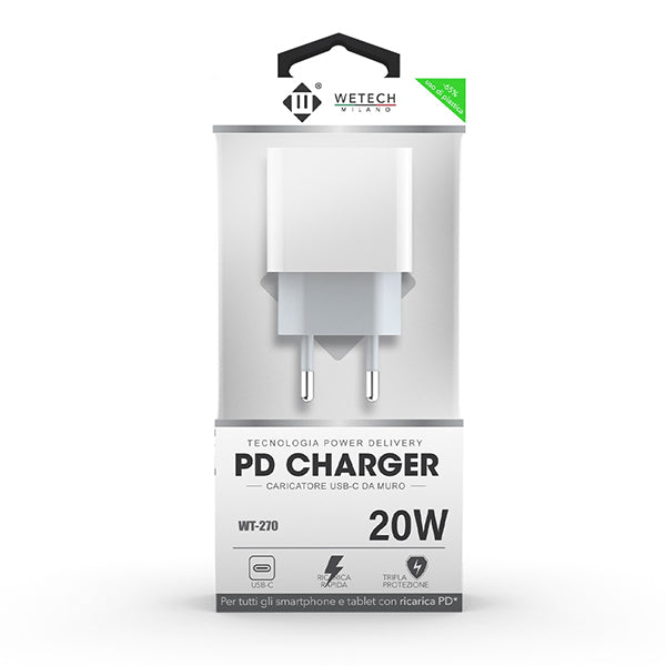 immagine-2-wetech-alimentatore-casa-usb-type-c-wetech-wt270-ean-8033065772669